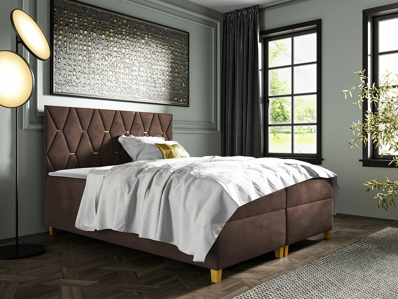 Boxspring postelja Nemus (Fresh 4)