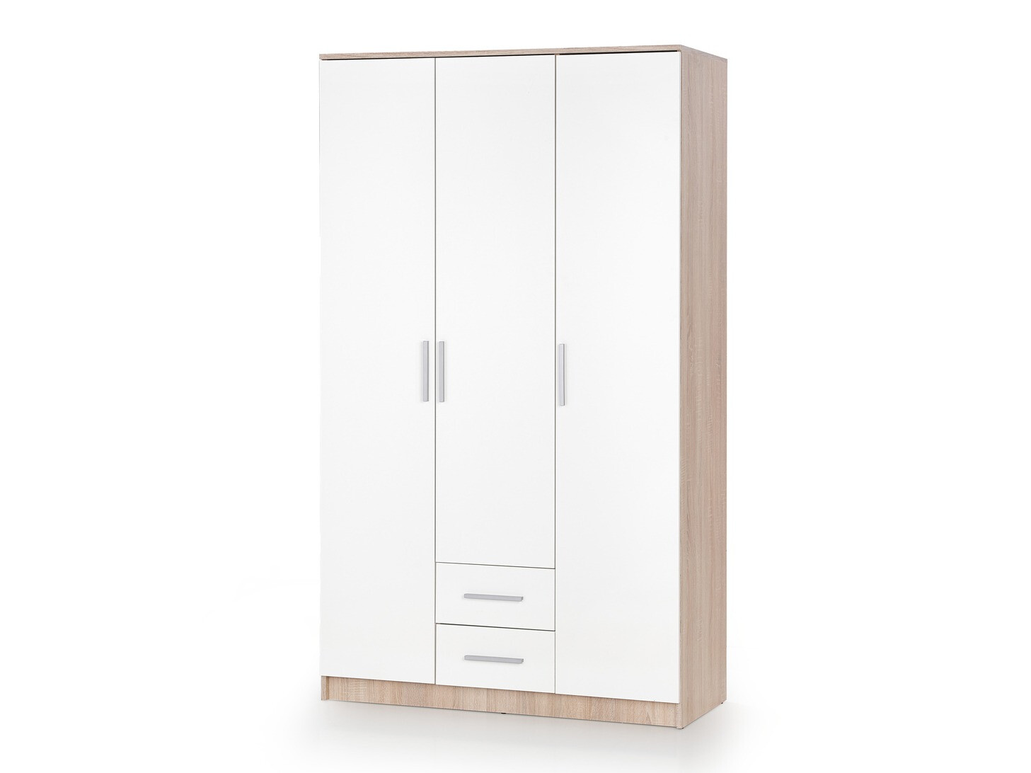 Garderobna omara Cirveso 113 (Sonoma hrast + Sijaj bela)