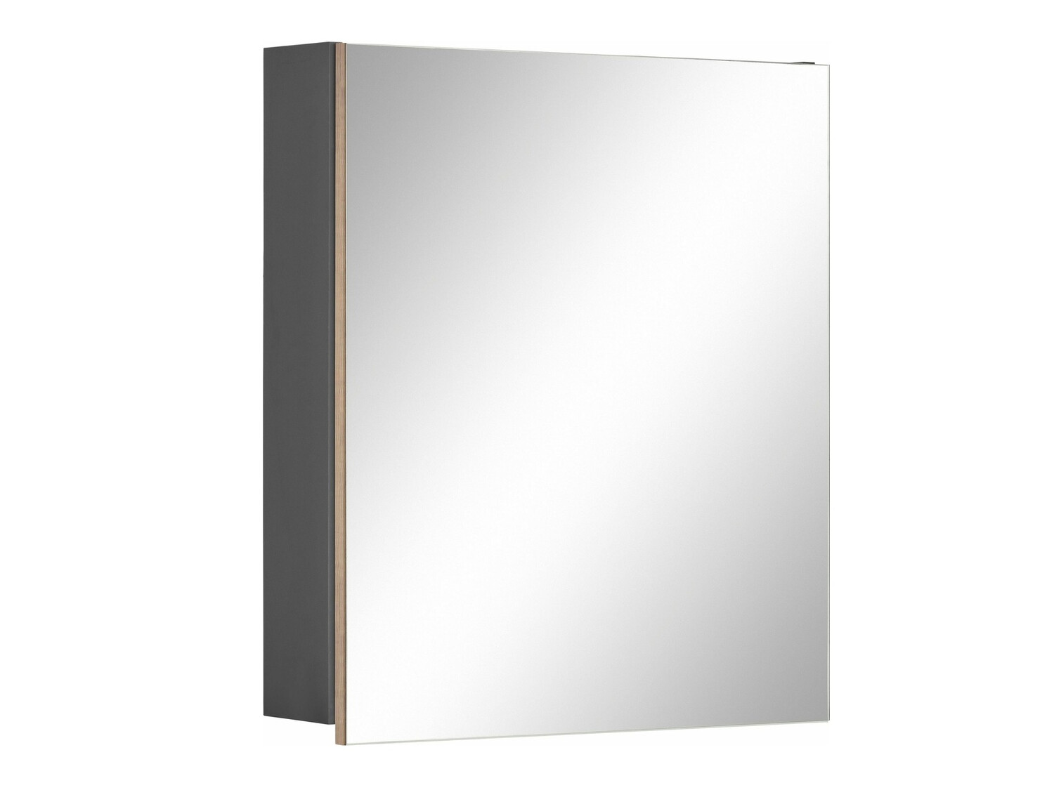 Kopalniška omarica z ogledalom Soncamu 105 (Antracit + Hrast)