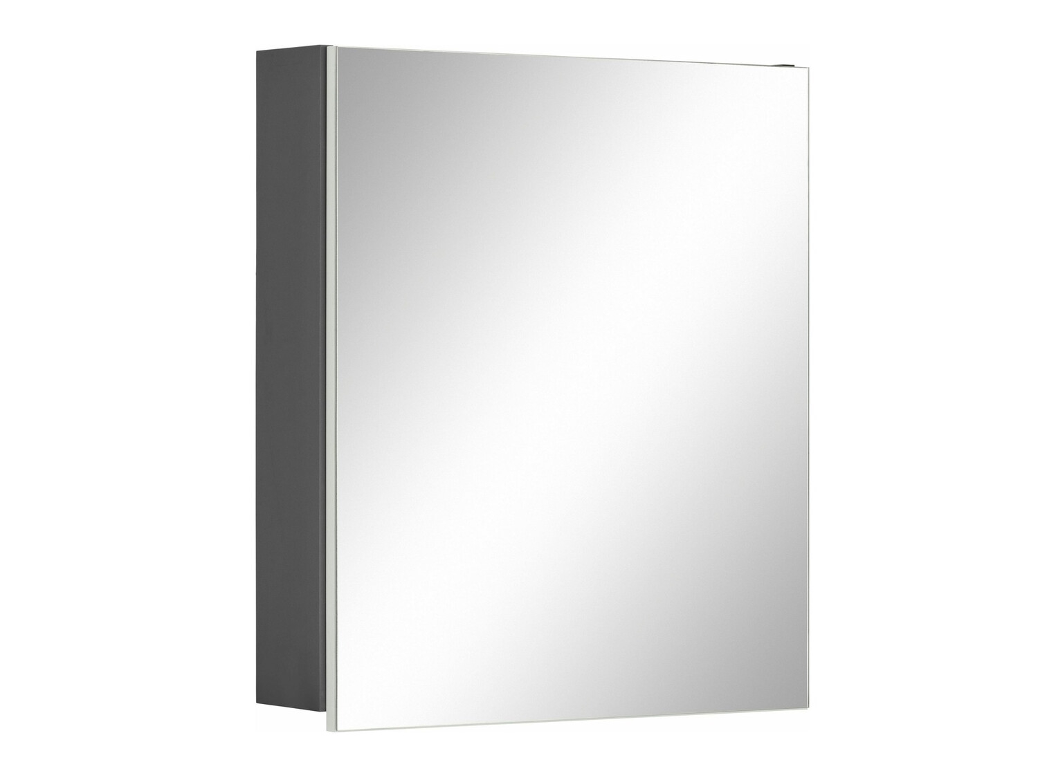 Kopalniška omarica z ogledalom Soncamu 105 (Bela + Antracit)