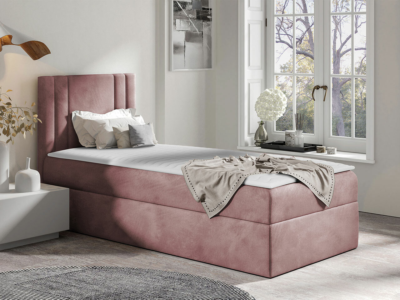 Boxspring postelja Mel I (Kameleon 63)