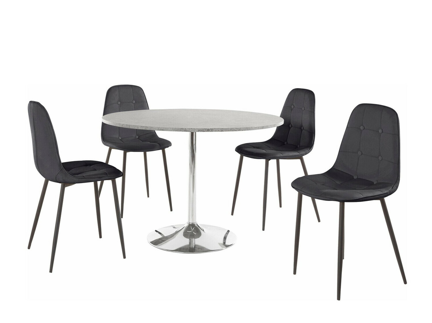 Jedilniški komplet Denton 936 (Črna)