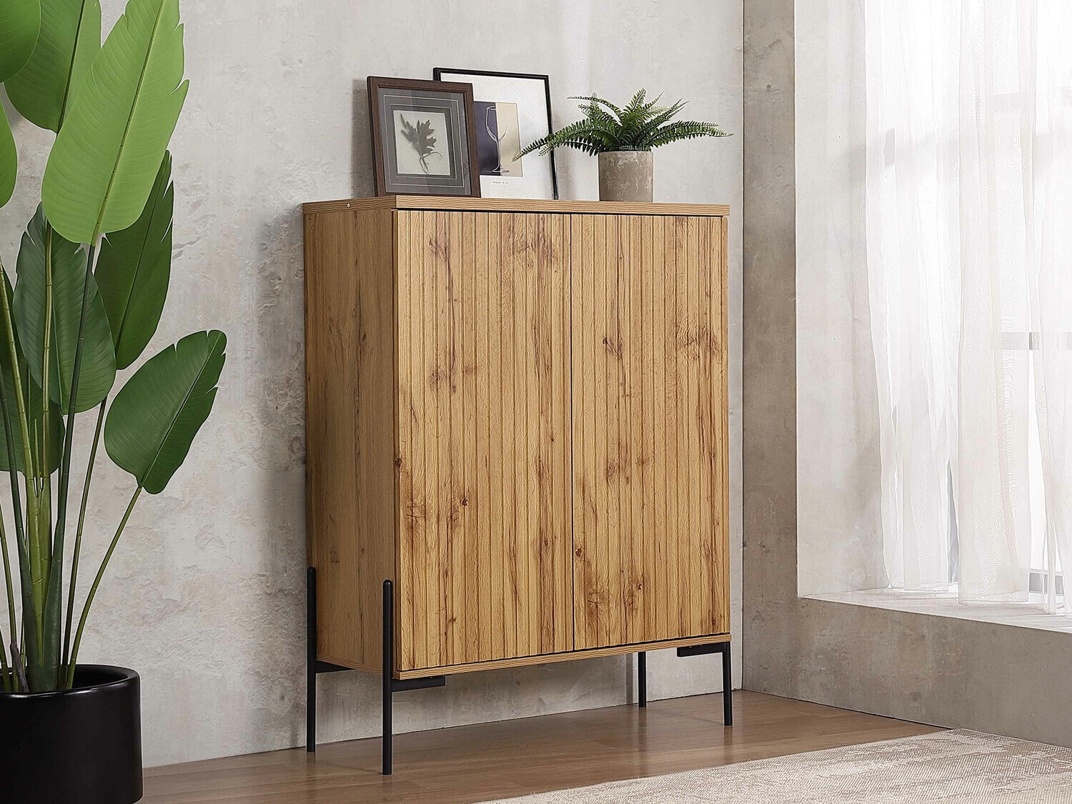 Omarica Denton 1022 (Črna + Wotan hrast)