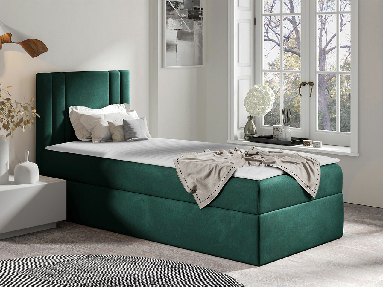 Boxspring postelja Mel I (Kameleon 37)