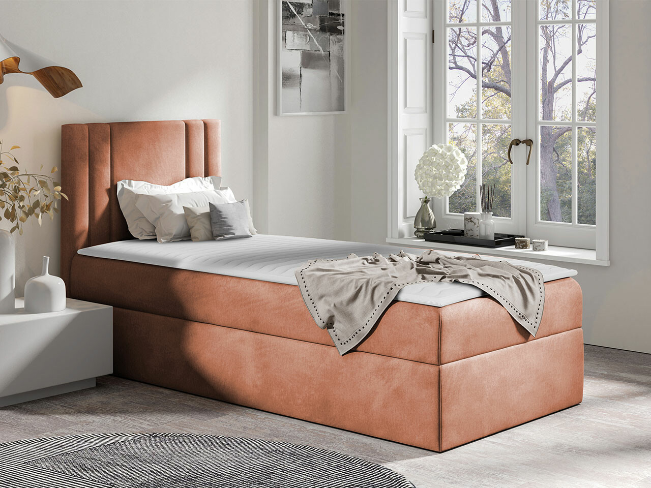 Boxspring postelja Mel I (Kameleon 61)
