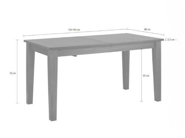 Miza Denton 947 (Temno rjava)