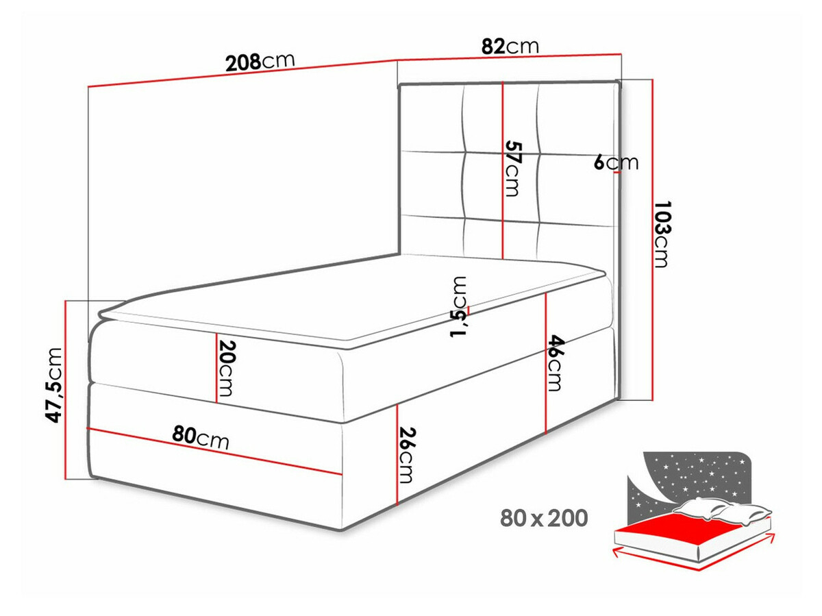 Boxspring postelja Nomen (Soft 010)