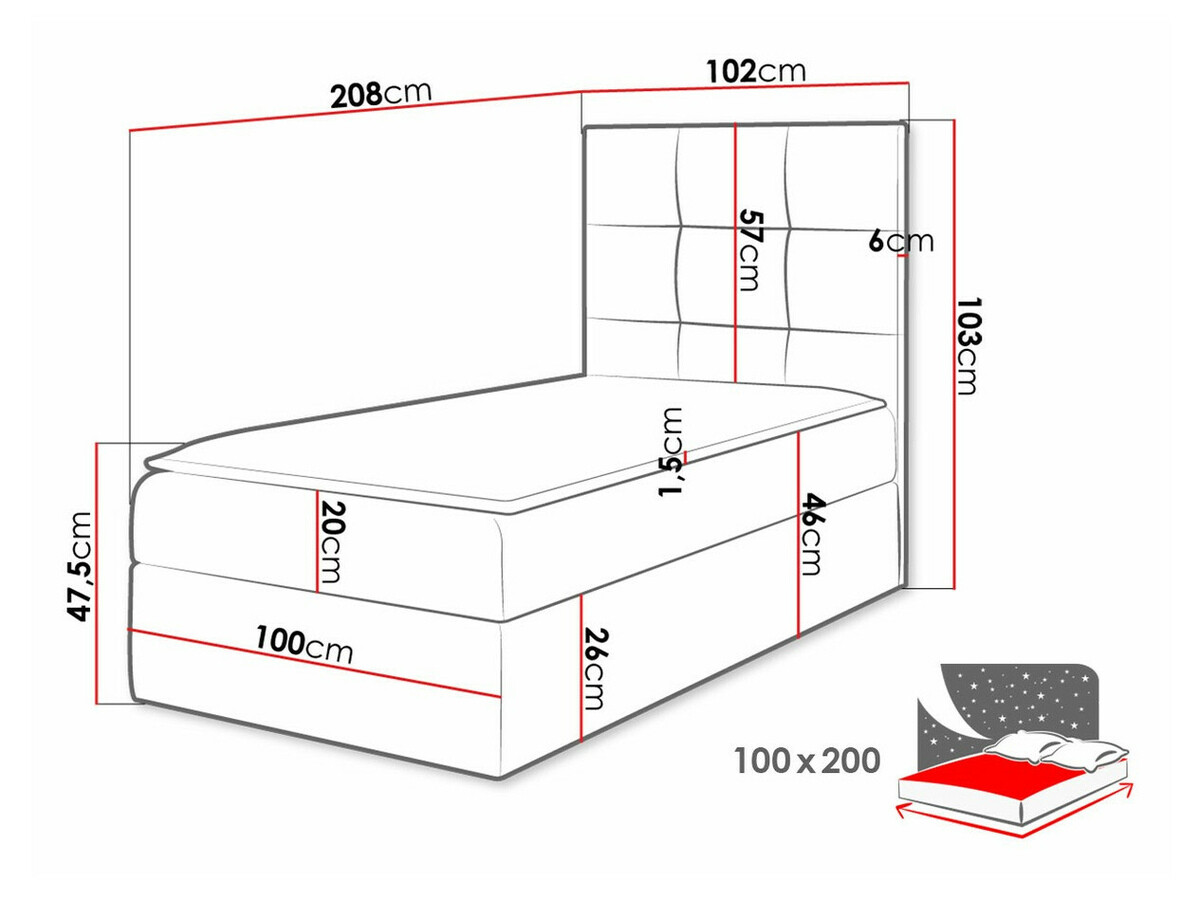 Boxspring postelja Nomen (Soft 010)