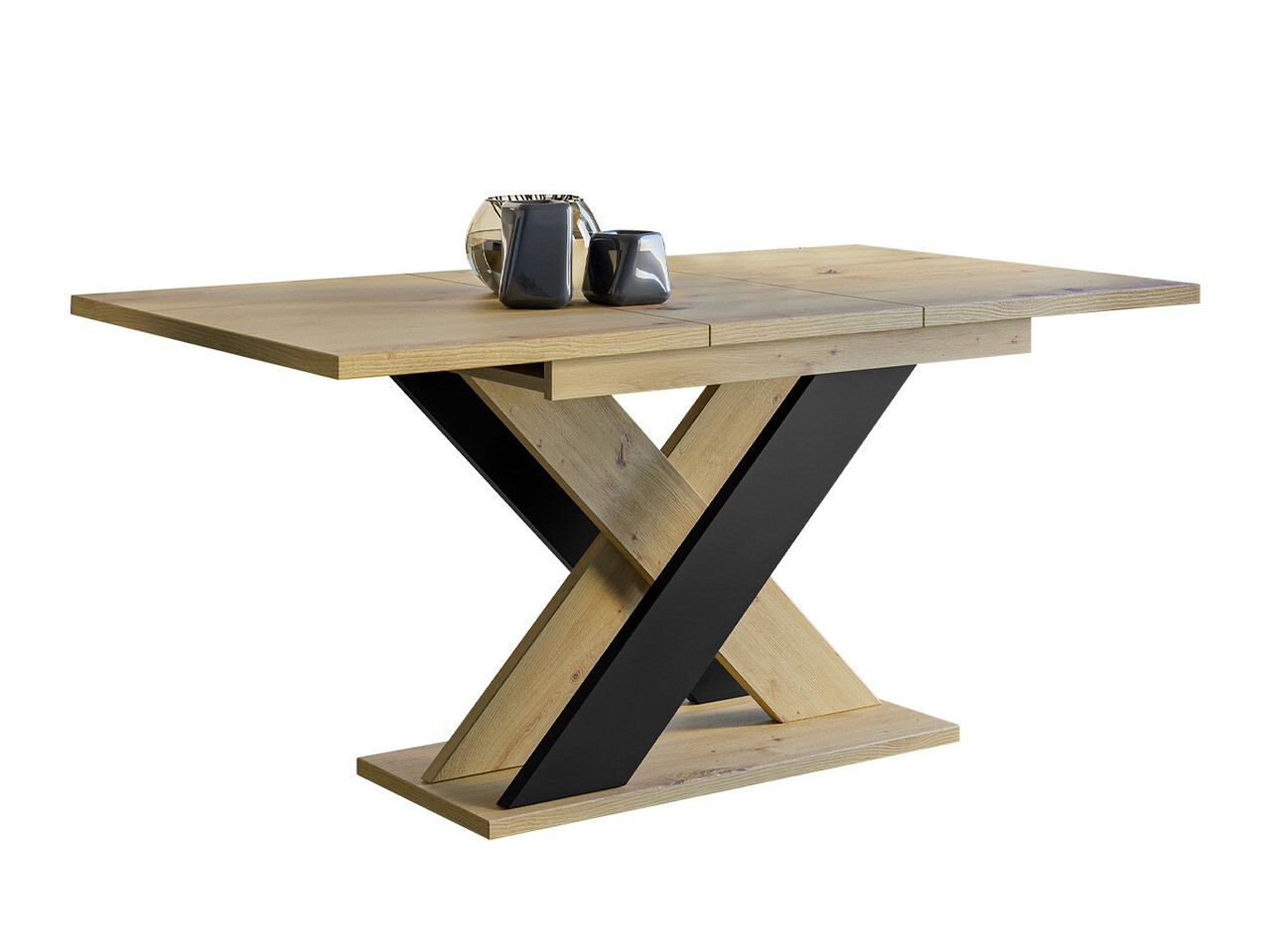 Miza Goodyear 117 (Artisan hrast + Črna)