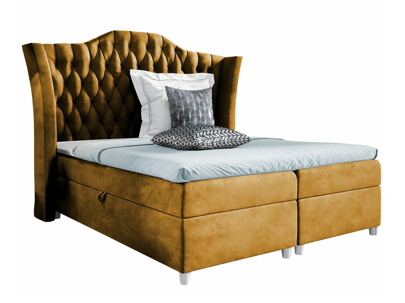 Boxspring postelja Baltimore 183 (Fresh 37)