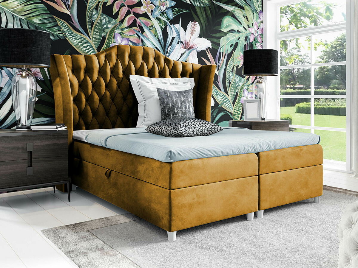 Boxspring postelja Baltimore 183 (Fresh 37)