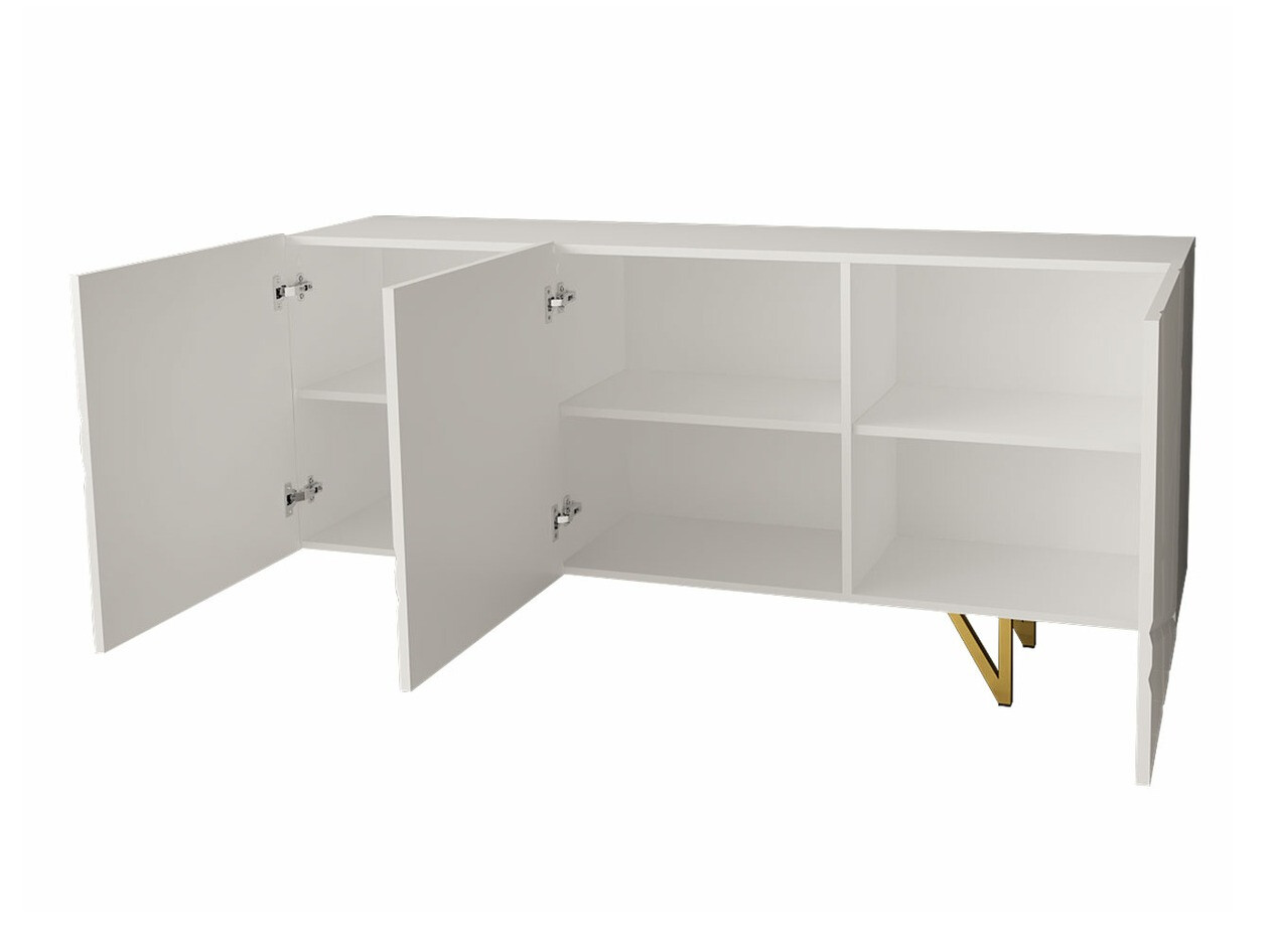 Komplet za dnevno sobo Audis (Bela + Sijaj bela)