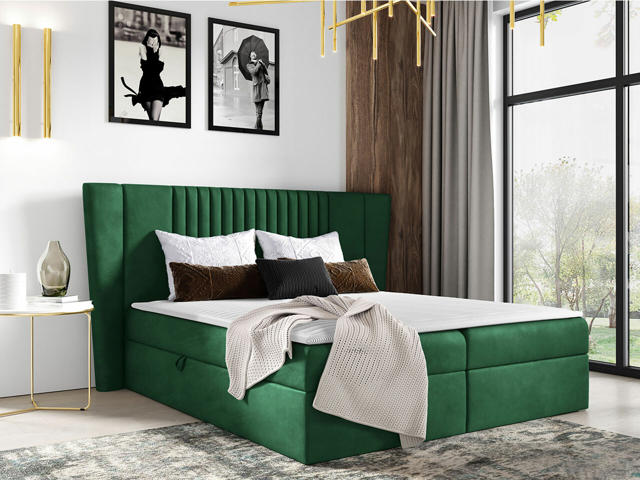 Boxspring postelja Fenestra (Magic Velvet 2225)