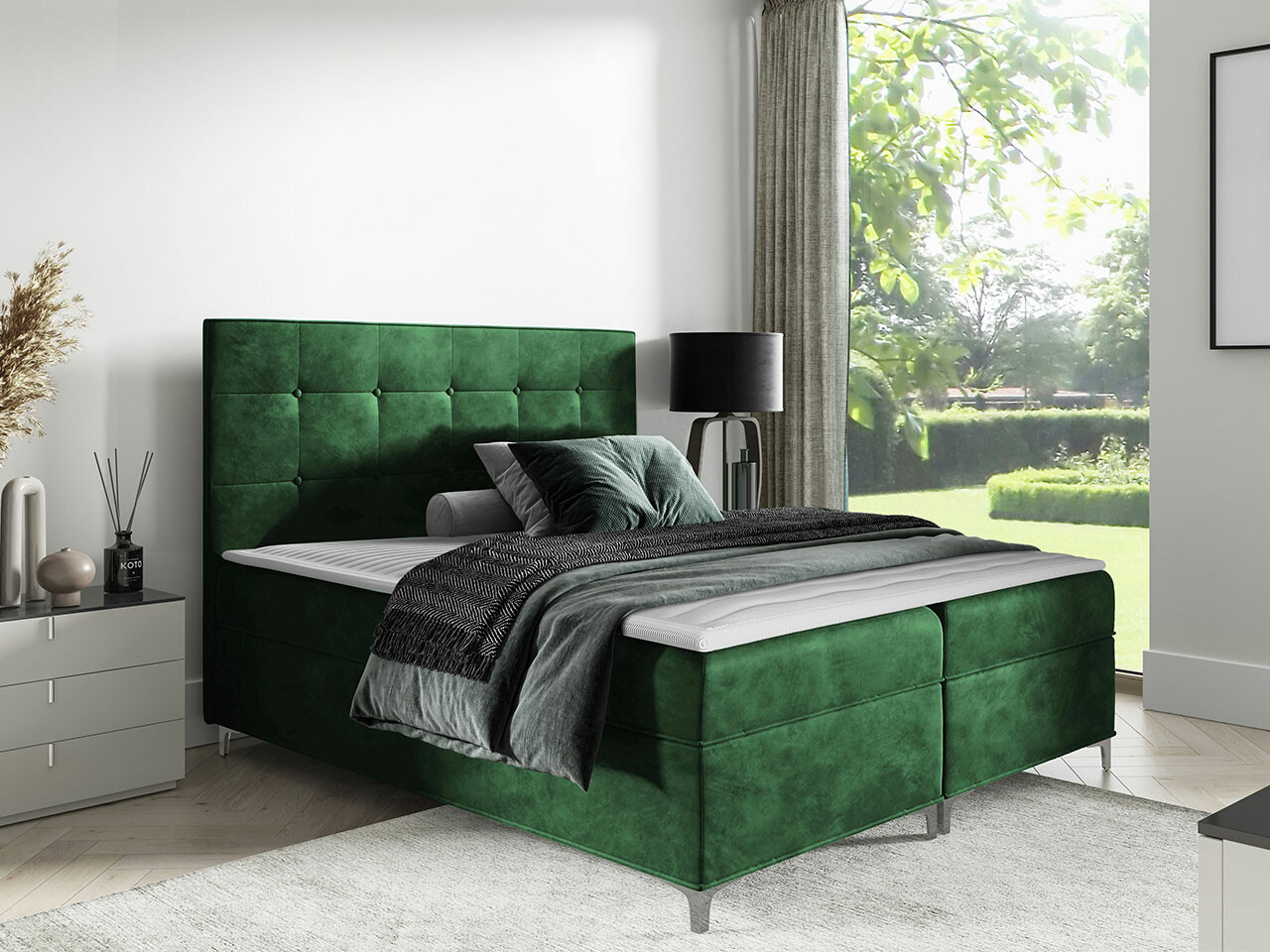 Boxspring postelja Porta (Fresh 13)