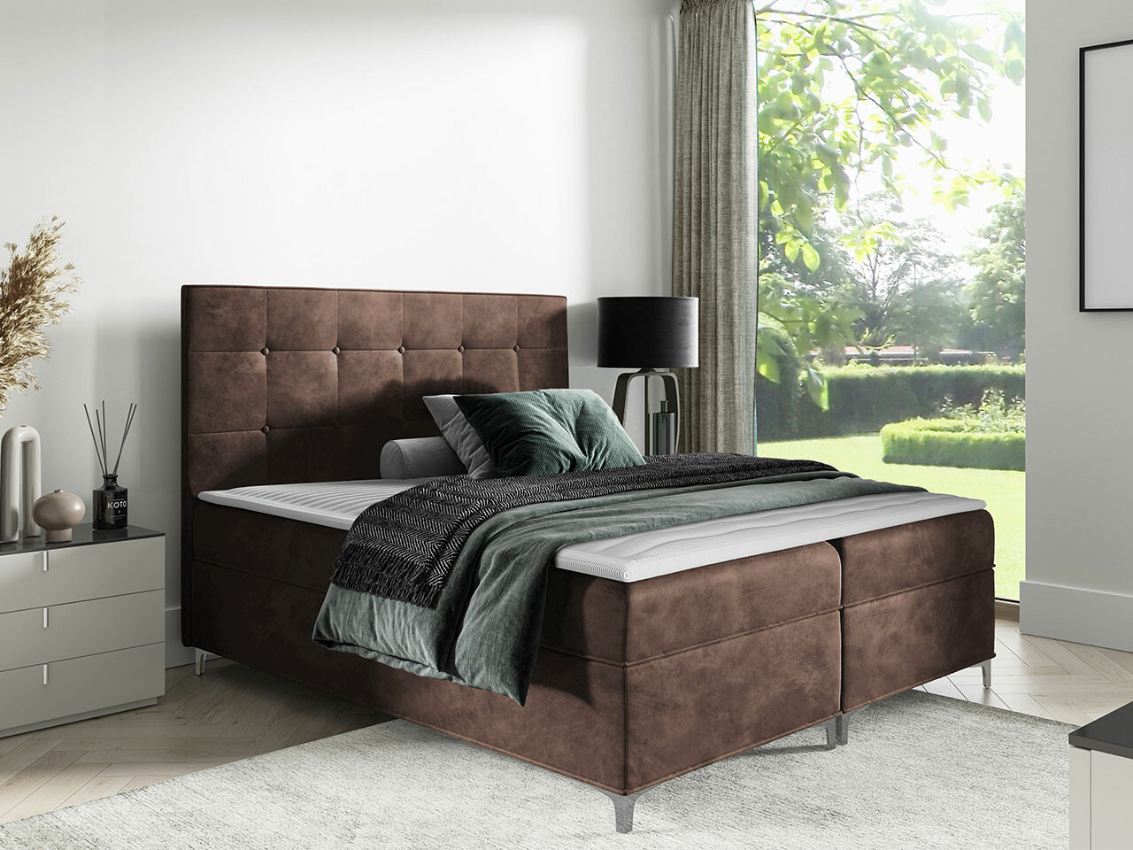 Boxspring postelja Porta (Fresh 4)