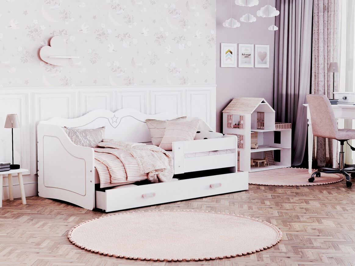 Postelja Aurora 148 (Bela)