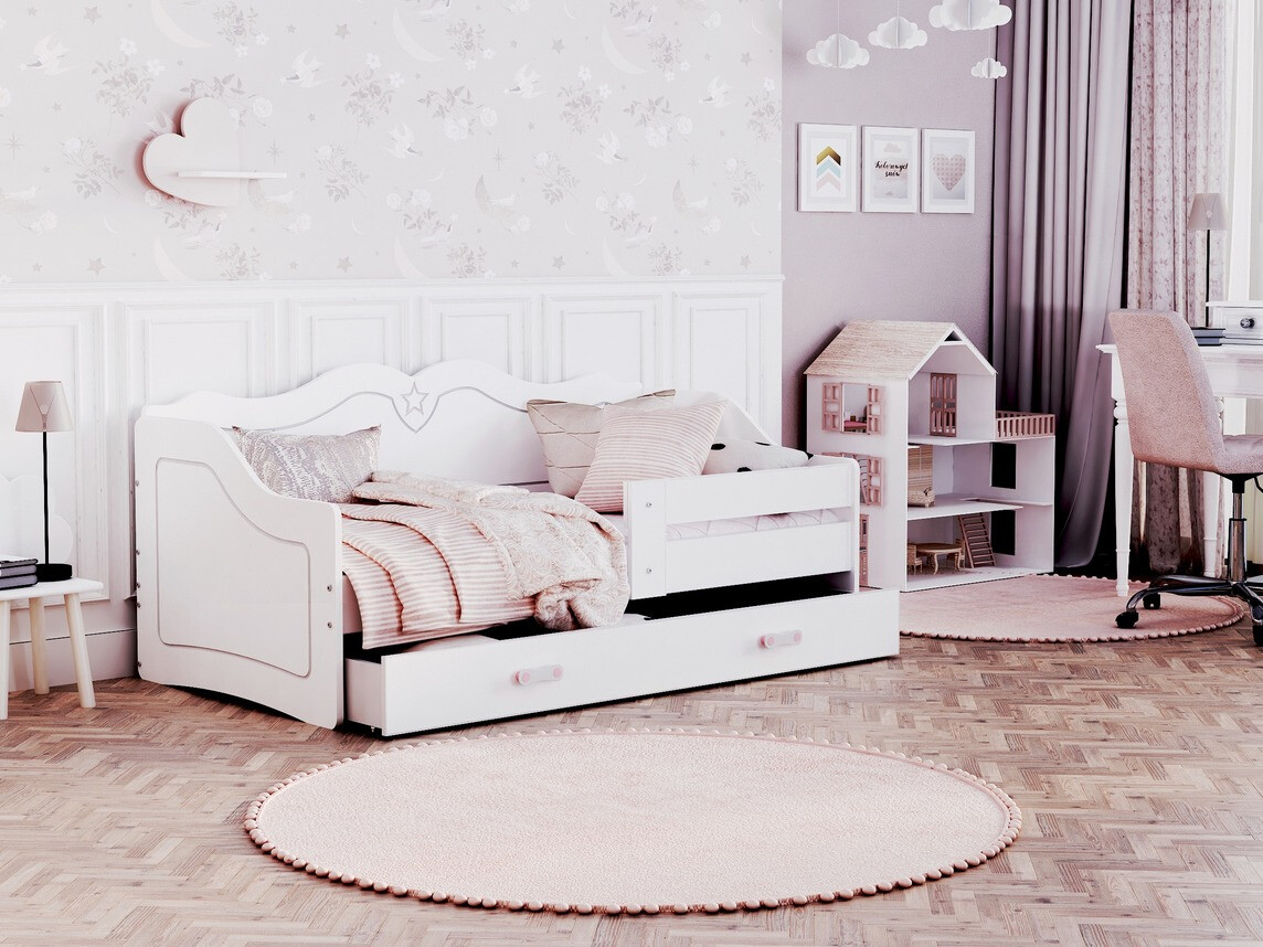 Postelja Aurora 148 (Bela)