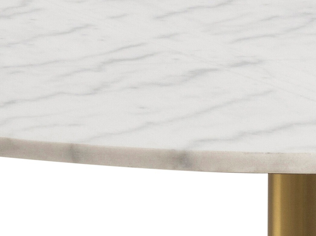 Miza Norsica 420 (Zlata + Beli marmor)
