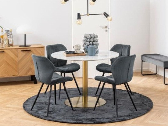 Miza Norsica 420 (Zlata + Beli marmor)