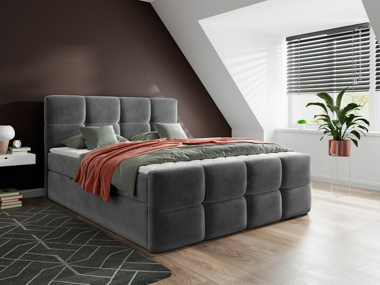 Boxspring postelja ComfiDream Tirara (Fresh 32)