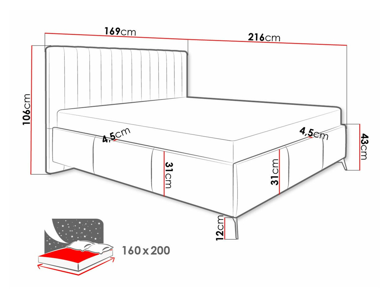 Postelja ComfiDream Onana (Fresh 01)