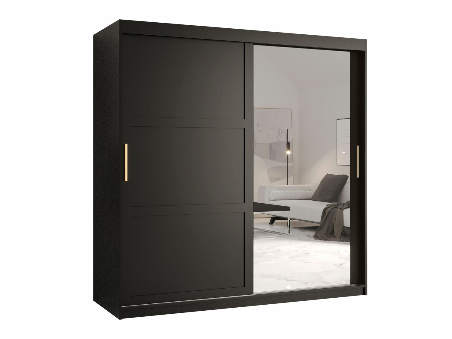 Garderobna omara Ferfere 104 (Črna)