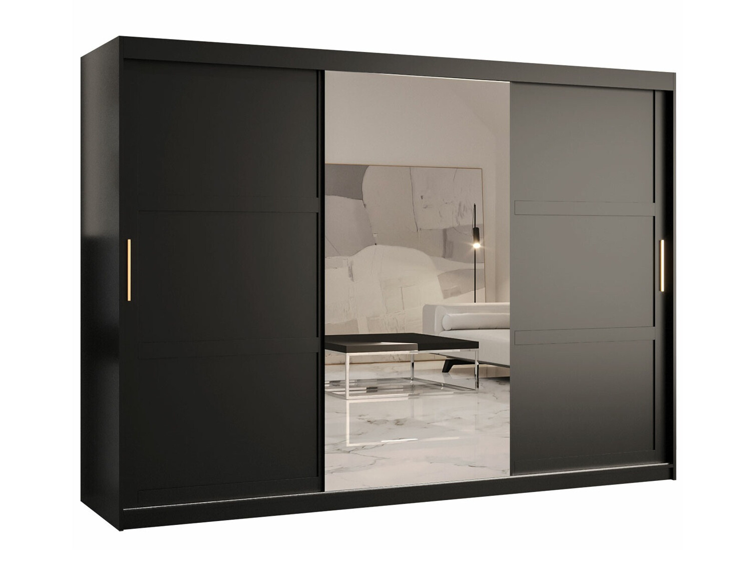 Garderobna omara Ferfere 105 (Črna)