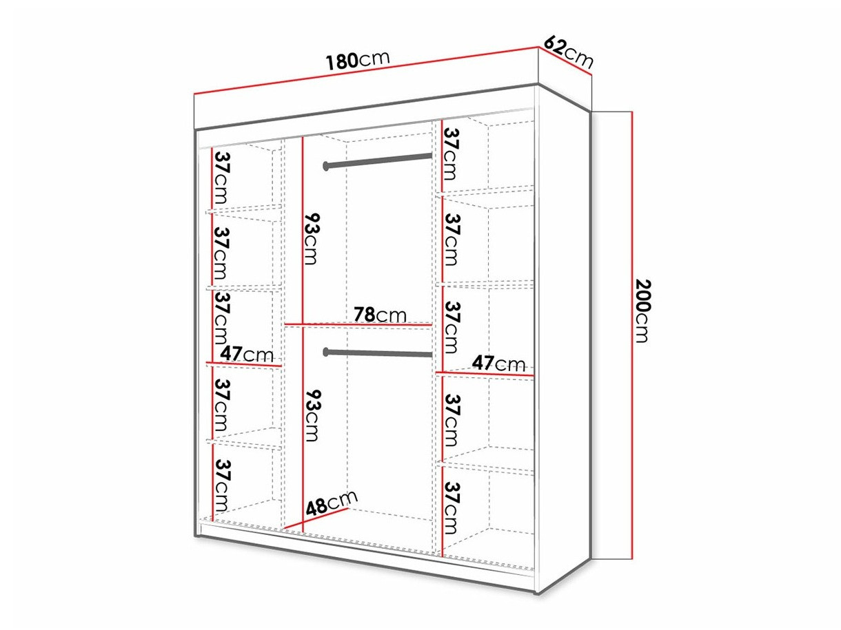 Garderobna omara Elblaru 126 (Bela)
