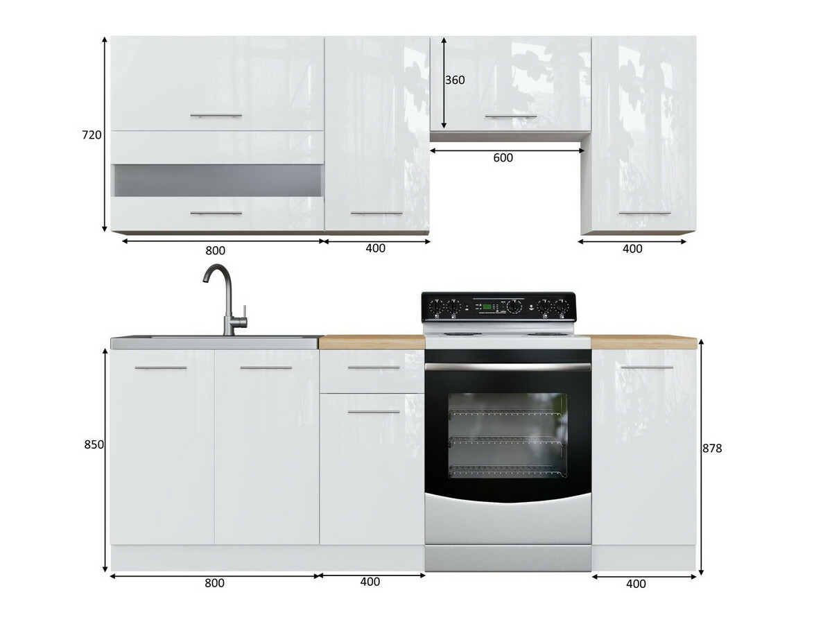 Modularni kuhinjski komplet Tiffa Mix 104