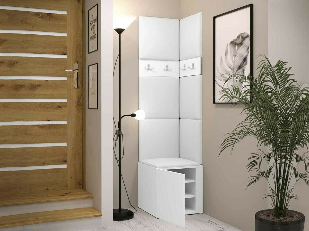 Komplet za predsobo Hartford 347 (Bela)