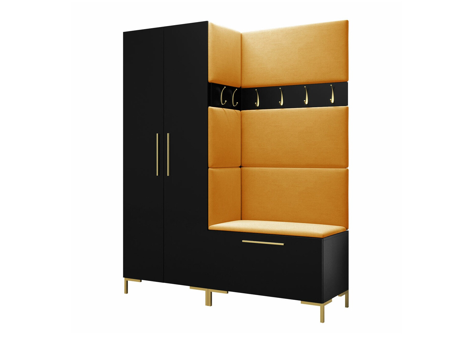 Komplet za predsobo Nomal I (Črna)