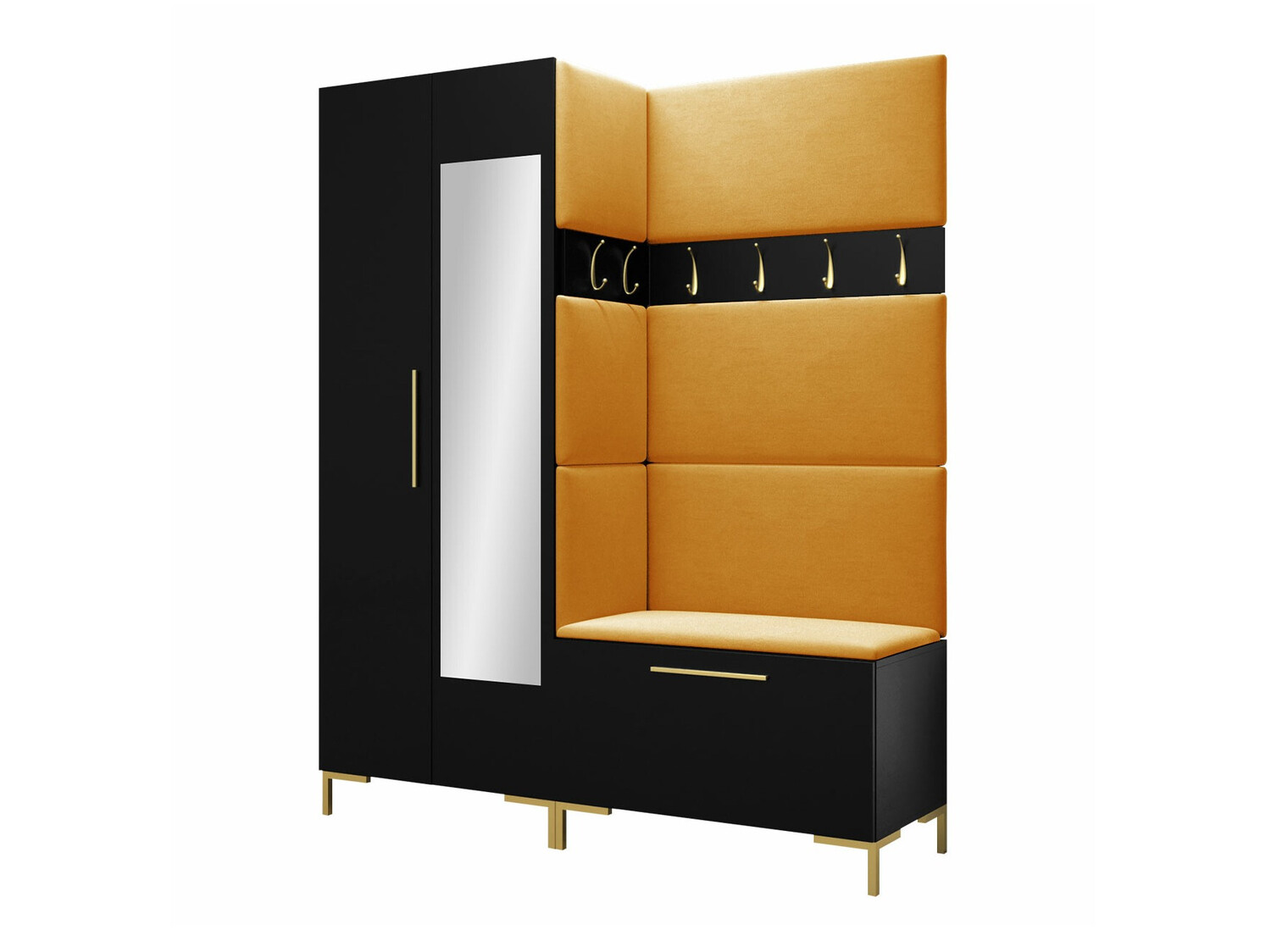 Komplet za predsobo Nomal IX (Črna)