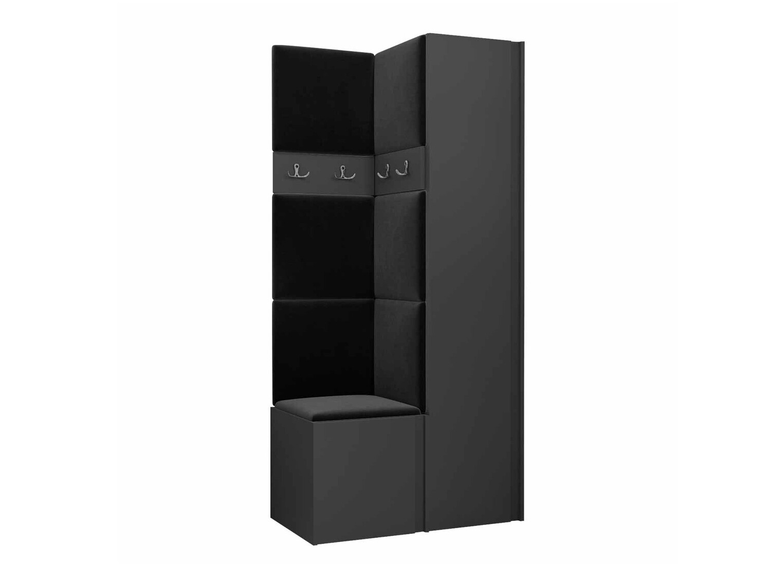 Komplet za predsobo Hartford 348 (Grafit)