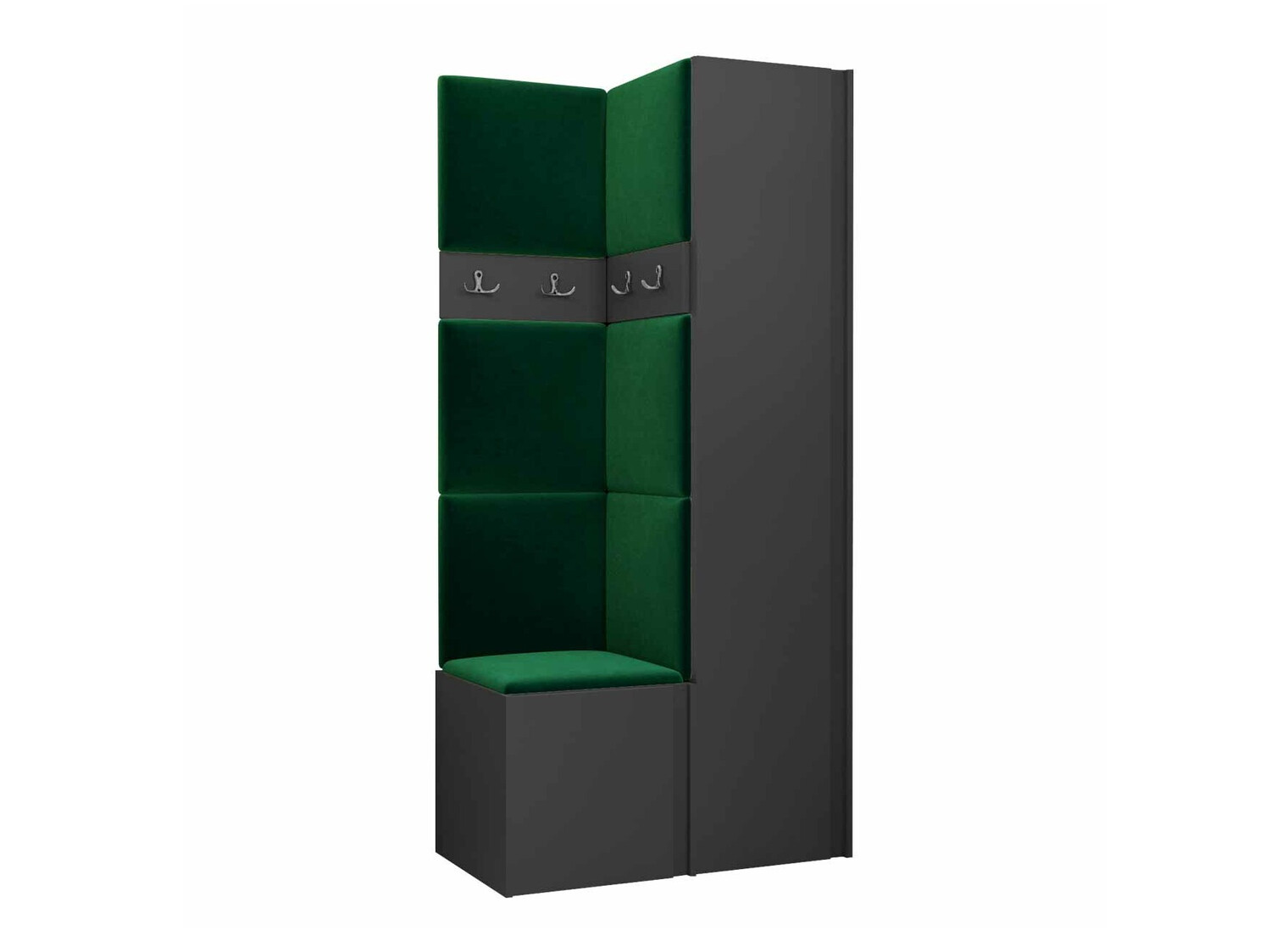 Komplet za predsobo Pinis XXIV (Grafit)