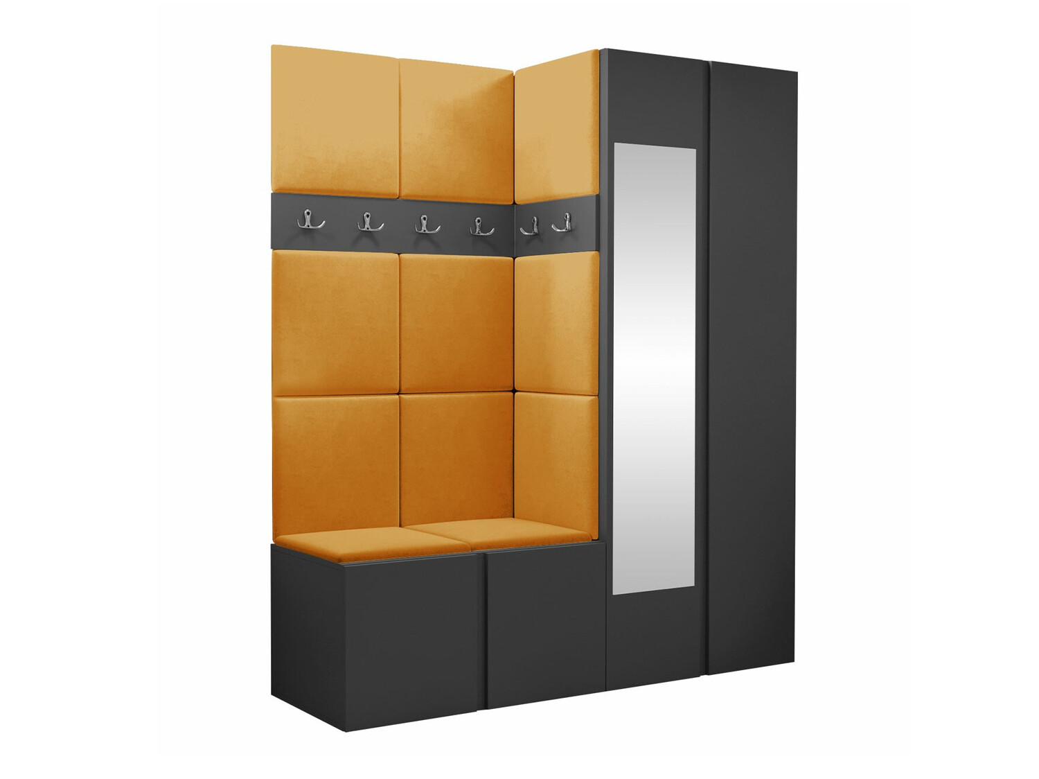 Komplet za predsobo Hartford 278 (Grafit)