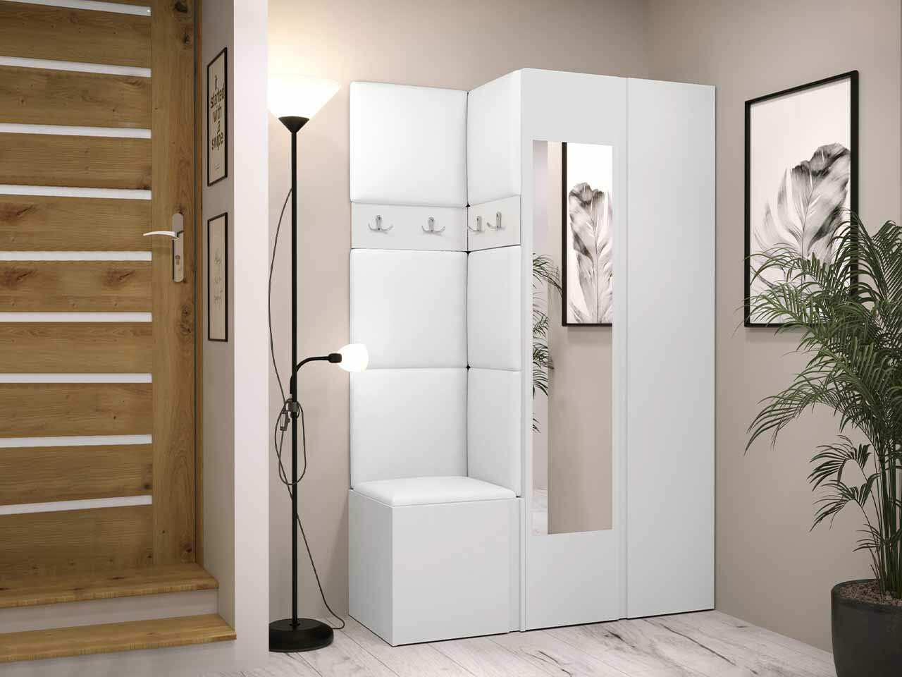 Komplet za predsobo Hartford 350 (Bela)