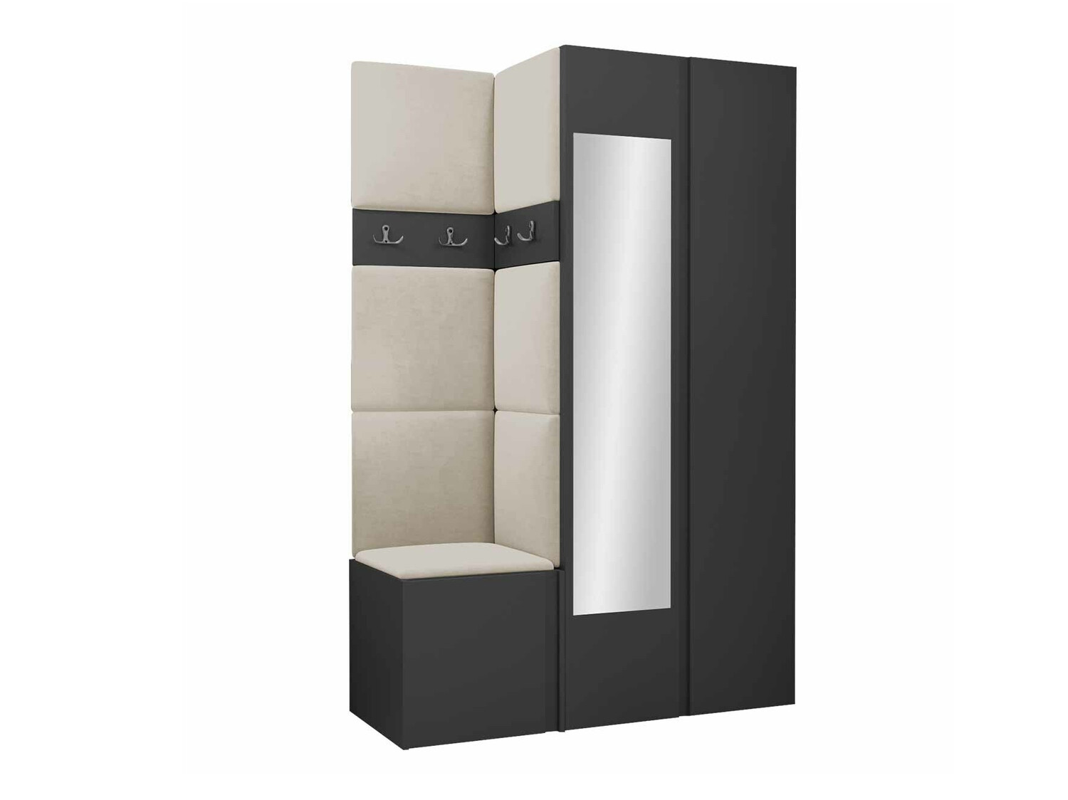 Komplet za predsobo Hartford 350 (Grafit)