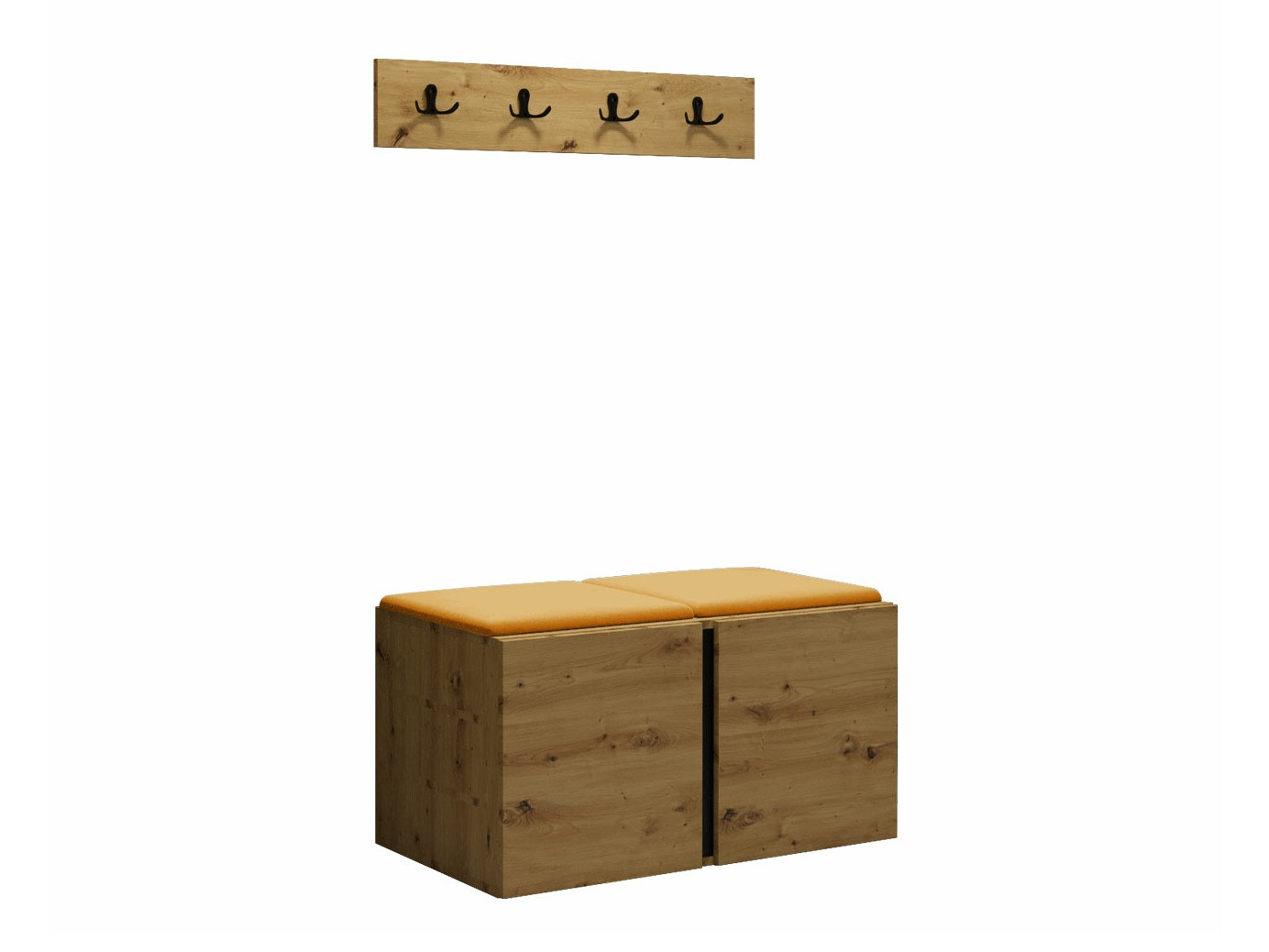 Komplet za predsobo Pinis VI (Artisan hrast)