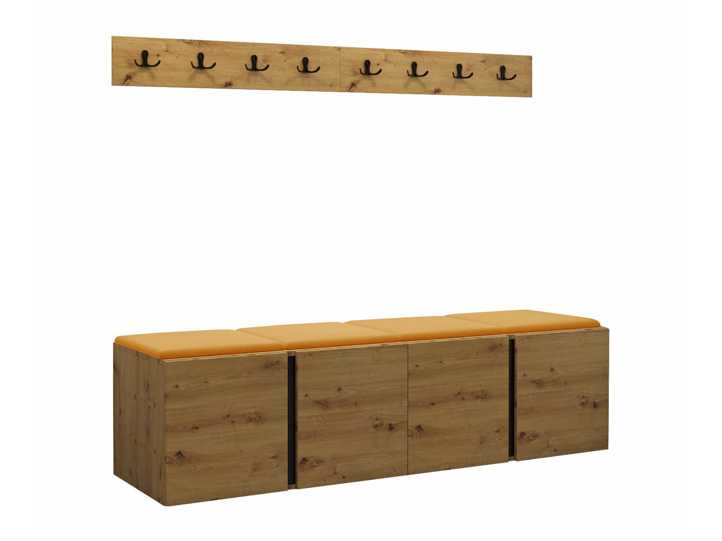 Komplet za predsobo Pinis VII (Artisan hrast)