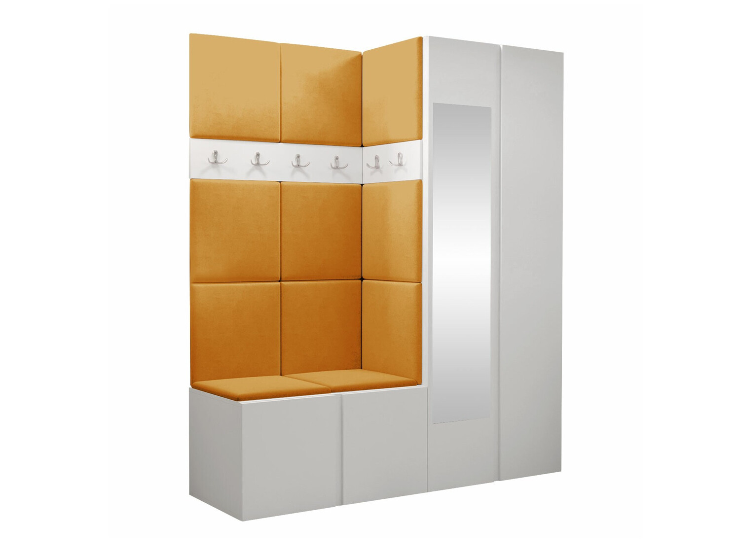 Komplet za predsobo Pinis X (Bela)