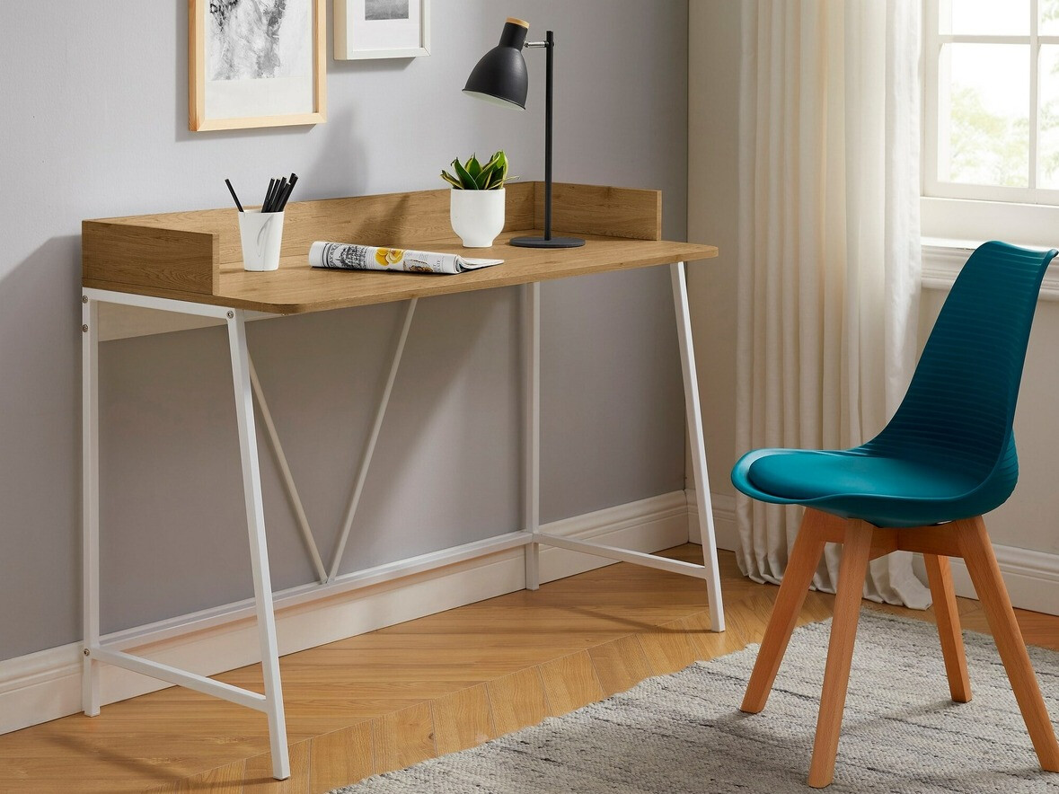 Pisalna miza Denton 1005 (Bela + Hrast)