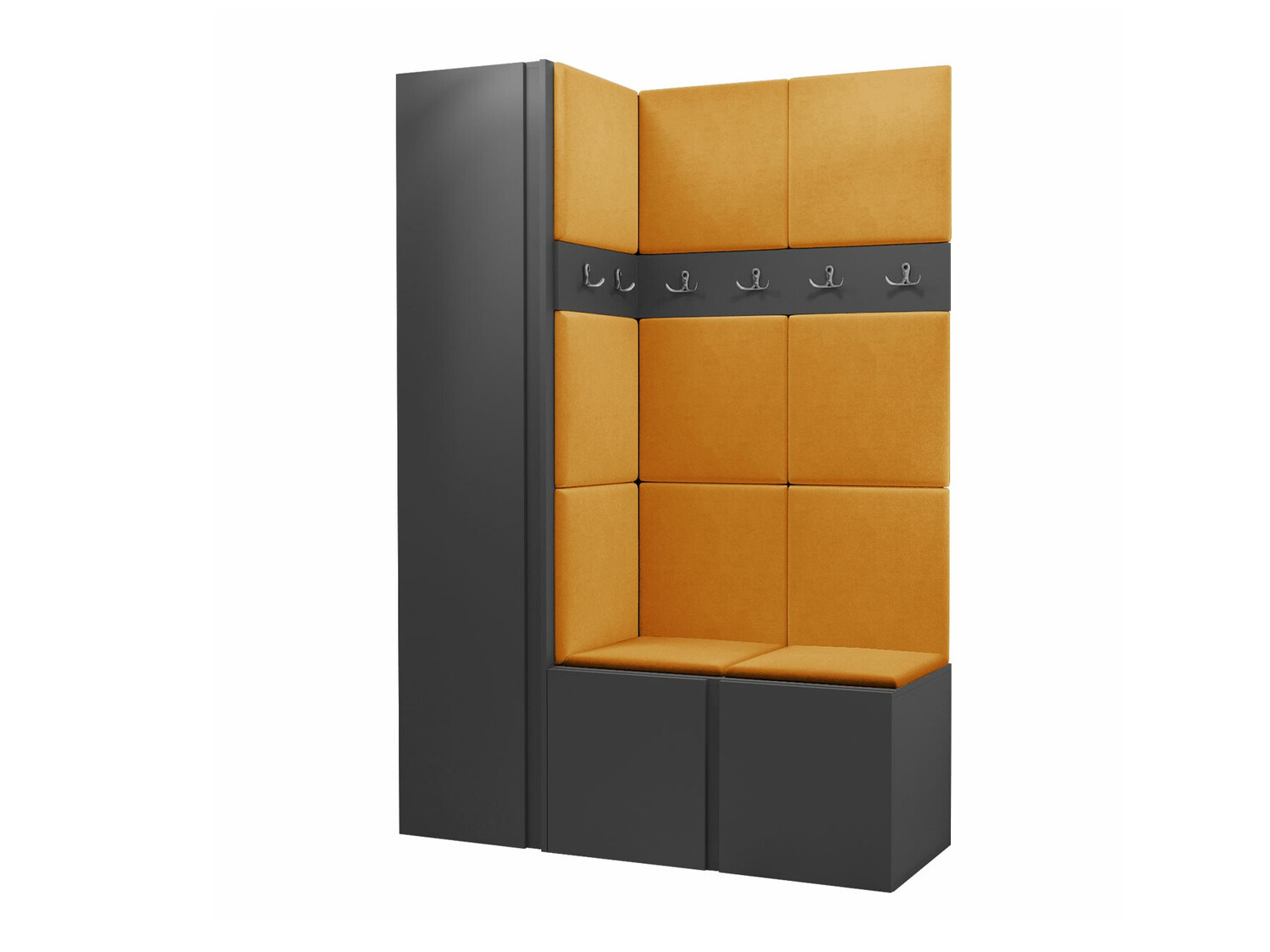 Komplet za predsobo Hartford 471 (Grafit)