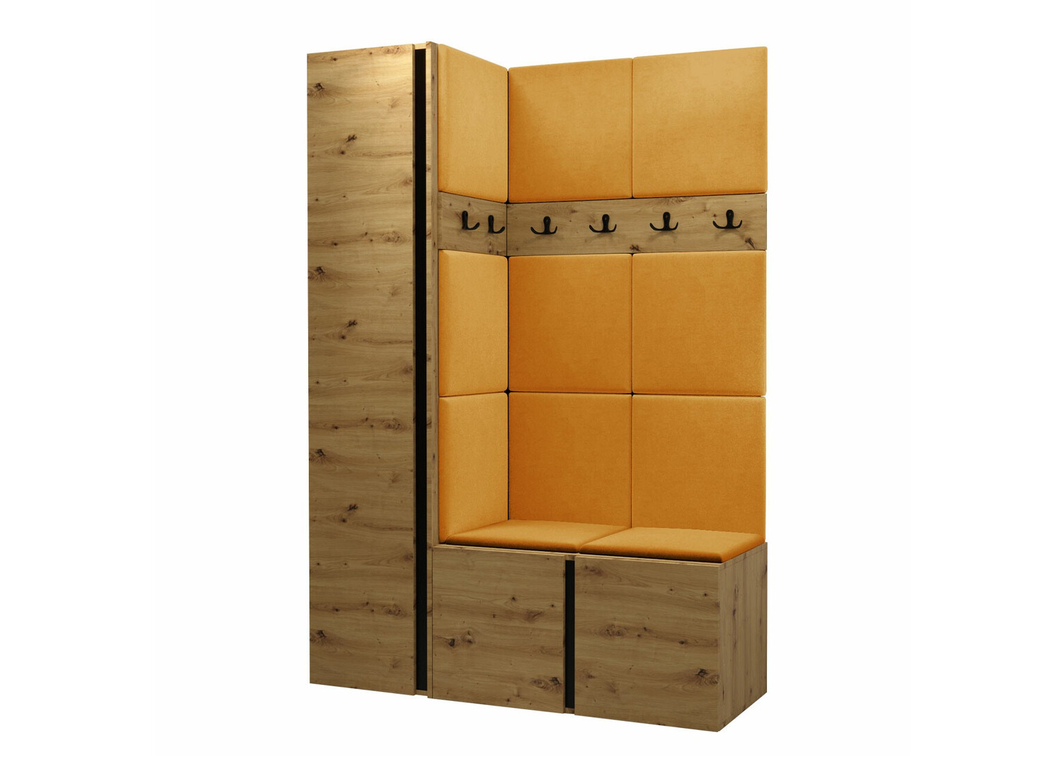 Komplet za predsobo Pinis IX (Artisan hrast)