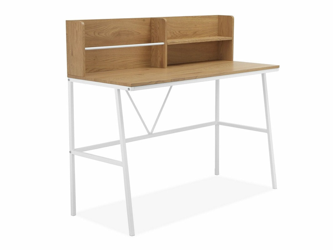 Pisalna miza Denton 1024 (Bela + Hrast)
