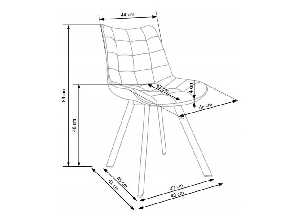 Stol Houston 739 (Temno siva + Črna)