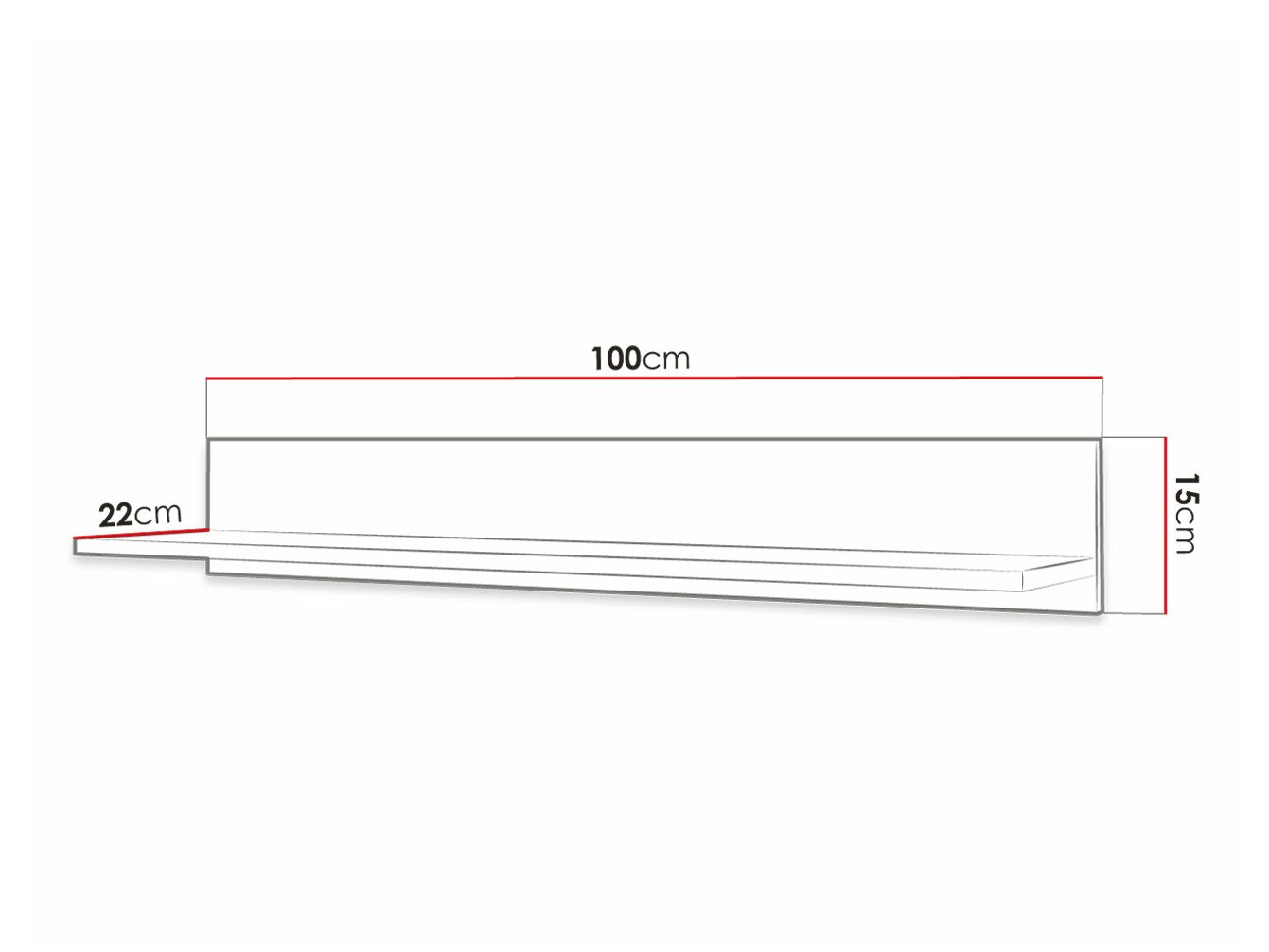 Stenska polica Elblaru 129 (Črna)