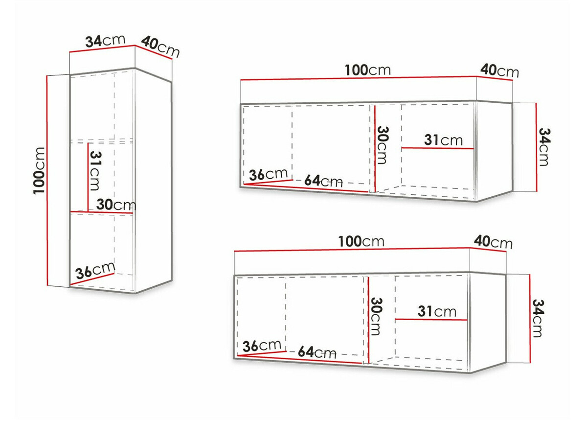 Komplet za dnevno sobo Anulio VI (Bela)