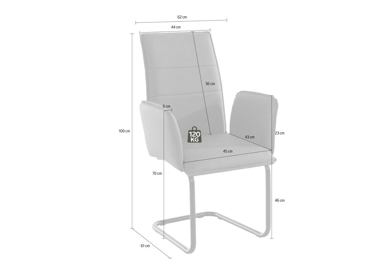 Komplet stolov Denton 1041 (Antracit)