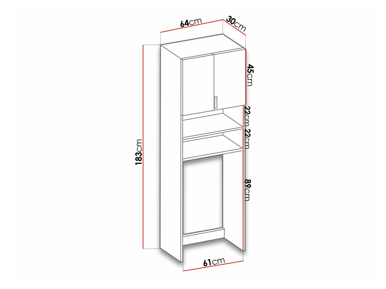 Kopalniški poličnik Dover 114 (Bela)