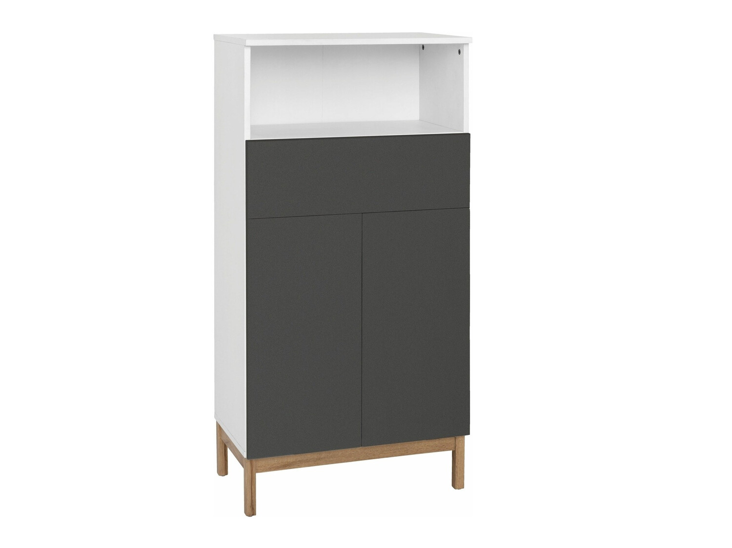 Prostostoječa Kopalniška omarica Tolcami 104 (Bela + Antracit)